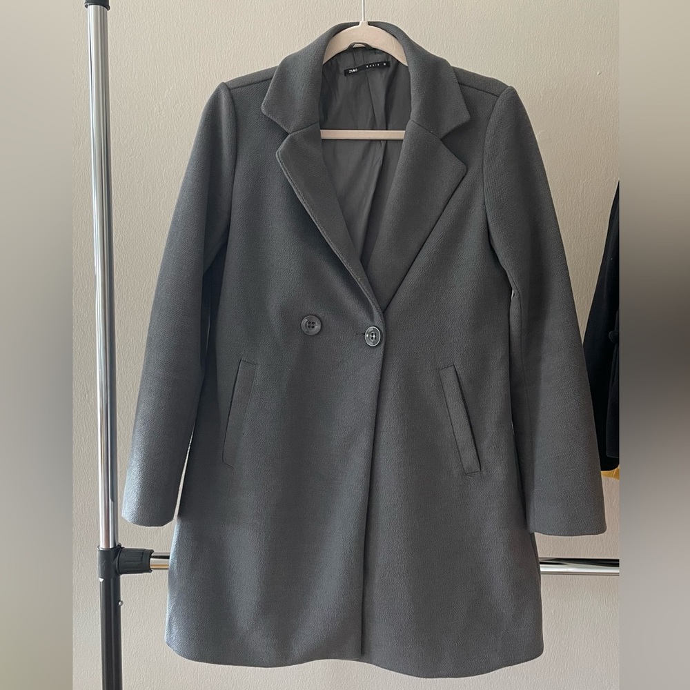 Knee Lenght Womens’ Grey Coat